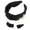 Unique Bargains Women's Elegant Faux Diamond Satin Wide Headband 1 Pc - 3 of 3