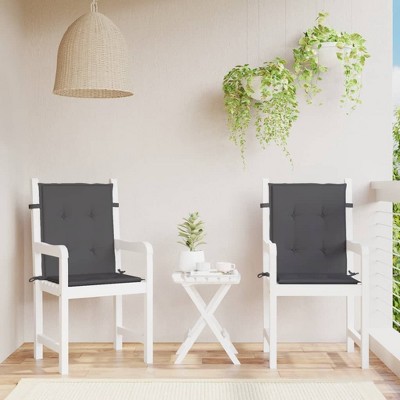Lowback Chair Cushion Set of 2  vidaXL