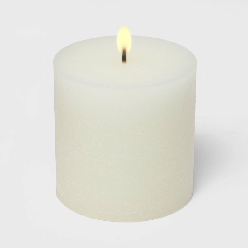 Pillar Candle Soft Cotton White - Threshold™, 2 of 8