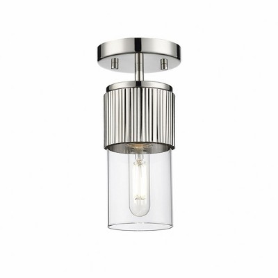 Bolivar - 1 Light Flush Mount In Industrial Style-8.75 Inches Tall and 4 Inches Wide