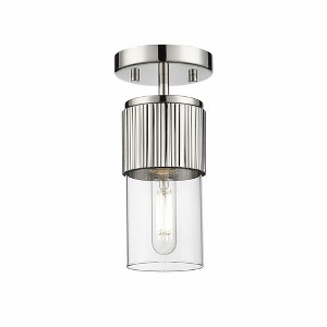 Bolivar - 1 Light Flush Mount In Industrial Style-8.75 Inches Tall and 4 Inches Wide - 1 of 1