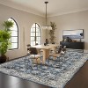Vintage Rug Distressed Retro Oriental Washable Non-Slip TPR Backing Low Pile Thin Foldable Soft Non-Shedding Nursery - 2 of 4