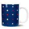 Elanze Designs #1 Foster Mom Stars Blue 11 Ounce White Ceramic Coffee Mug - 2 of 2