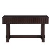 Hostack 52'' Console Table with Storage Drawers and Solid Wood Legs for Living Room and Hallway Entrance, Espresso - 2 of 4