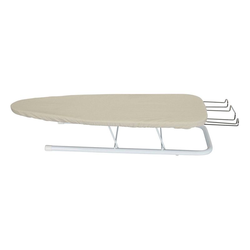 Household Essentials Table Top Ironing Board with Iron Rest Natural Cover, 6 of 12