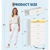 Modern 5-Drawer Tall Dresser for Bedroom, Wood Chest of Drawers with Silent Closing Slides - 3 of 4