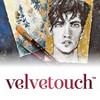 Princeton Velvetouch Angle Shader Brush, Synthetic Bristles, Short Handle Mixed Media Paintbrush, Scarlet, Size 1/4 inch, Pack of 3 - 3 of 4