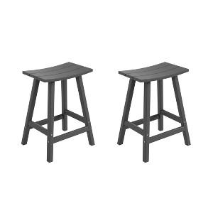WestinTrends Outdoor Patio Adirondack Counter Height Stool Chair - 1 of 4