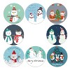 Snowman Christmas Sticker Gift Decoration Gift Sealing Stickers, Size: 1.5 Inch/3.8cm(LG-210922-38-001) - 4 of 4