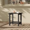 Adirondack Square Outdoor Side Table,Weather Resistant Patio End Tables,Durable Small Patio Table for Beach,Pool,Garden, Balcony, Porch - 2 of 4