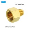 Unique Bargains Fit Air Gas Line Refrigeration Brass SAE 45 Degree Flare Plumbing Connectors - 3 of 4