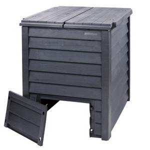 Thermo-Wood Composter – 158 gal – Recycled Plastic, Tool-Free Assembly, Dual Lids - 1 of 4