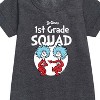 - Dr. Seuss - 1st Grade Squad Thing 1 and Thing 2 Graphic Short Sleeve Fleece Dress - 2 of 4
