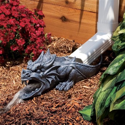 Design Toscano Ranier, the Sculptural Dragon Rainspout