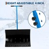 Heavy-Duty Snow Shovel with 2 Wheels - Efficient Snow Removal, Adjustable Steel Reinforced Head - 4 of 4