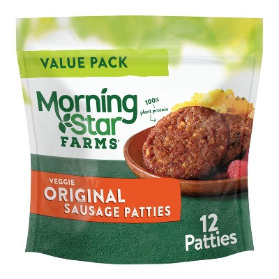 Morningstar Farms Original Sausage Patties Frozen - 16oz/12ct