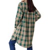 Women's Effortlessly Elegant Plaid Collared Shirt - Double Take - 3 of 4