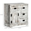 Industrial Sideboard Buffet Cabinet, Kitchen Cabinet with 4 Drawers, 1 Door, Adjustable Shelf Coffee Bar Cabinet - 3 of 4
