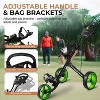 Jovial 3-Wheel Junior Pull Cart with Deluxe Scorecard Holder (JOVGFP9.5) - Compact, Easy to Fold - 3 of 4
