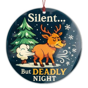 Skeleton Christmas Ornament - Funny Christmas Ornament 2025 - Funny for Adults, Men, Women - 1 of 4