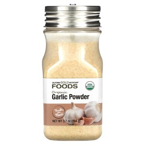 California Gold Nutrition Foods, Organic Garlic Powder, 3.7 oz (104 g) - 1 of 3
