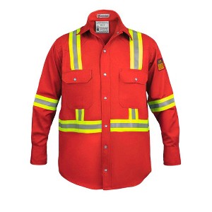 Flame Resistant FR High Visibility Hi Vis Shirt - 88% C/12% N - 7oz - 1 of 4