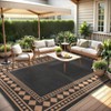 2x6FT Jute Washable Area Rug for Living Room, Modern Non-Slip Outdoor Rug for Patio, Non-Shedding Stain Resistant Soft Carpet for Bedroom - 2 of 4