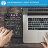 Pyle 3 Channel Bluetooth Audio Mixer - DJ Sound Controller Interface with USB Soundcard for PC Recording, XLR, & 3.5mm Microphone Jack - 4 of 4