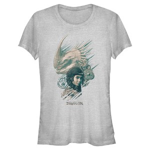 Juniors How to Train Your Dragon Astrid And Stormfly Portrait T Shirt - 1 of 4