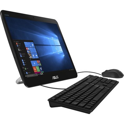 ASUS V161 15.6" All-in-One Desktop Computer Intel Celeron 4GBR AM 128GB SSD Black  -  Intel Celeron N4000 - Black keyboard & mouse included