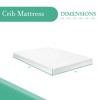 Continental Sleep, 3" Standard Foam Waterproof Vinyl Coating Crib Mattress with White Microfiber Woven Fabric - 4 of 4