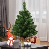 Tangkula 2'PVC Artificial Small Christmas Tree Holiday Season Decoration - 3 of 4
