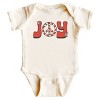 The Juniper Shop Joy Peace Sign Baby Short Sleeve Bodysuit - 3 of 4