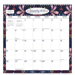 BrownTrout 2025 Wall Calendar 12"x12" Turnowsky House: Wire-Bound Art & Design for Office & School Supplies - 1 of 4