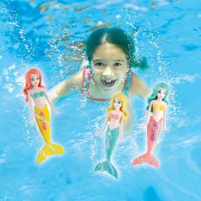 Colorful Plastic Dive Mermaid Pool Toys Set
