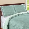 Collections Etc Camille Reversible Diamond Textured Pillow Sham - 2 of 3