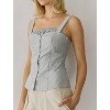 Women's Poplin Bustier Square Neck Top - all : row - 4 of 4
