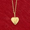 Ross-Simons Child's 14kt Yellow Gold Heart and Cross Pendant Necklace Size 15 - 2 of 3
