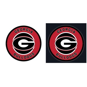 Evergreen Ultra-Thin Edgelight LED Wall Decor, Round, University of Georgia- 23 x 23 Inches Made In USA - 1 of 4