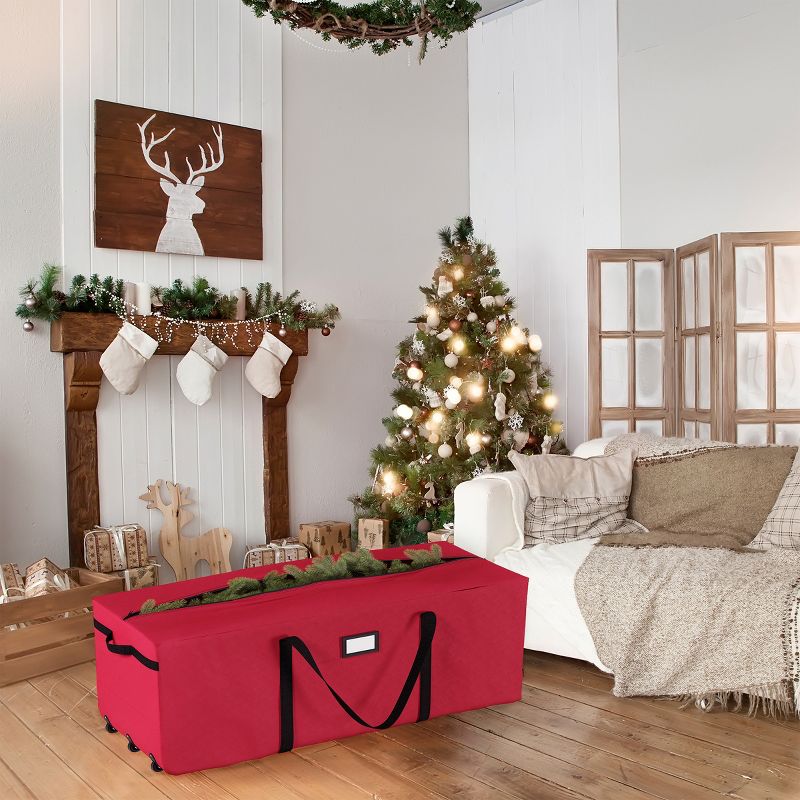 Hastings Home Storage Bag for 12-ft Artificial Trees - Canvas Duffel with Wheels, 4 of 6