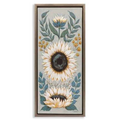 Stupell Industries Country Sunflower Blossoms Botanicals, 11" x 25"