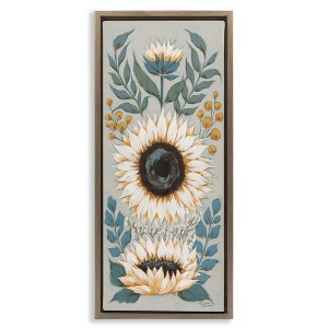 Stupell Industries Country Sunflower Blossoms Botanicals, 11" x 25" - 1 of 4