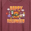 Women's - SpongeBob SquarePants - Happy Halloween Lightweight French Terry Wide Neck Long Sleeve Shirt - 2 of 4