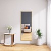 64x24 Inch Full-Length Floor Mirror with Gold Stand, Shatterproof Tempered Glass for Bedroom - 3 of 4