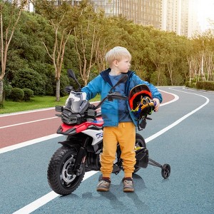 Kids Motorcycle, Licensed BMW 12V 7AH Ride On Motorcycle, Kids Car with Different Speed, High/Low Speed, LED Headlights, Spring Suspension, Music - 1 of 4