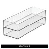 iDesign Plastic Makeup Drawer Organizer Tray - Set of 6 - Clear - 4 of 4