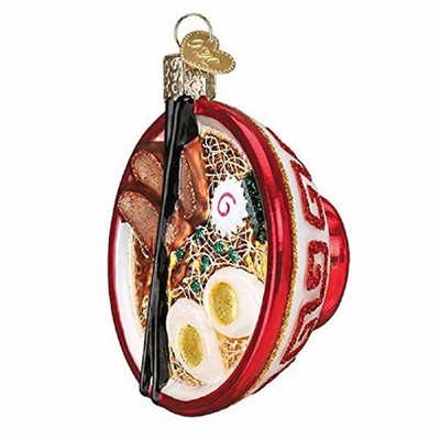Old World Christmas Glass Blown Ornament, Bowl of Ramen