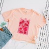 S.W.Smiley Fruit Market Pomegranate - Women's Boxy Crop Top Graphic T-Shirt - 2 of 4
