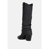Fab Cowboy Women Boots With Denim Sleeve Detail - 3 of 4
