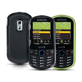 Sprint 2 pack Hard Shell Case for Samsung Restore M570 (Green/Black)